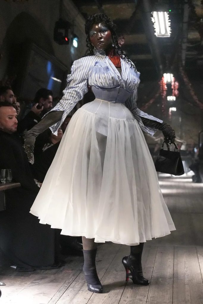 Maison Margiela  SS24 // Nyakier Buong walks her first Haute Couture x John Galliano